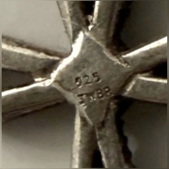 Vintage 925 Sterling Silver Marcasite Religious Cross
Pendant - Picture 10 of 11